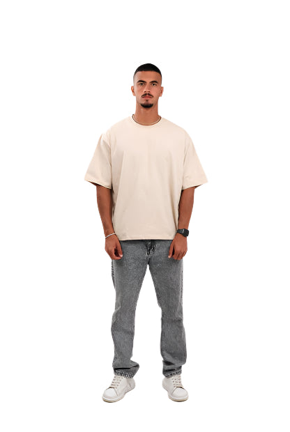 Oversized T-Shirt In Beige