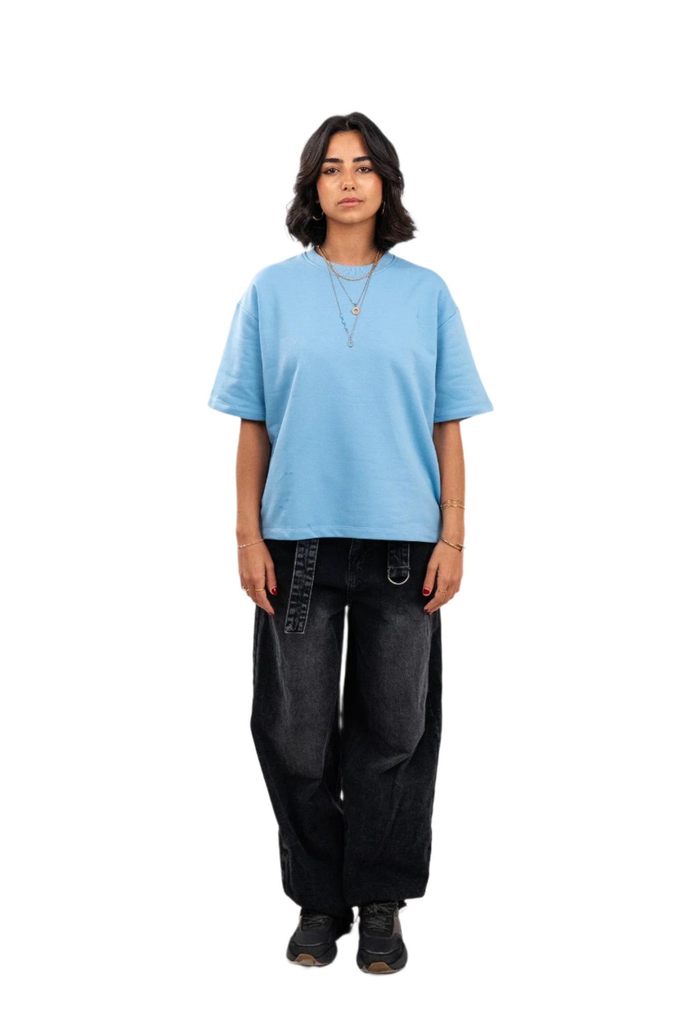 Oversized T-Shirt In Baby Blue