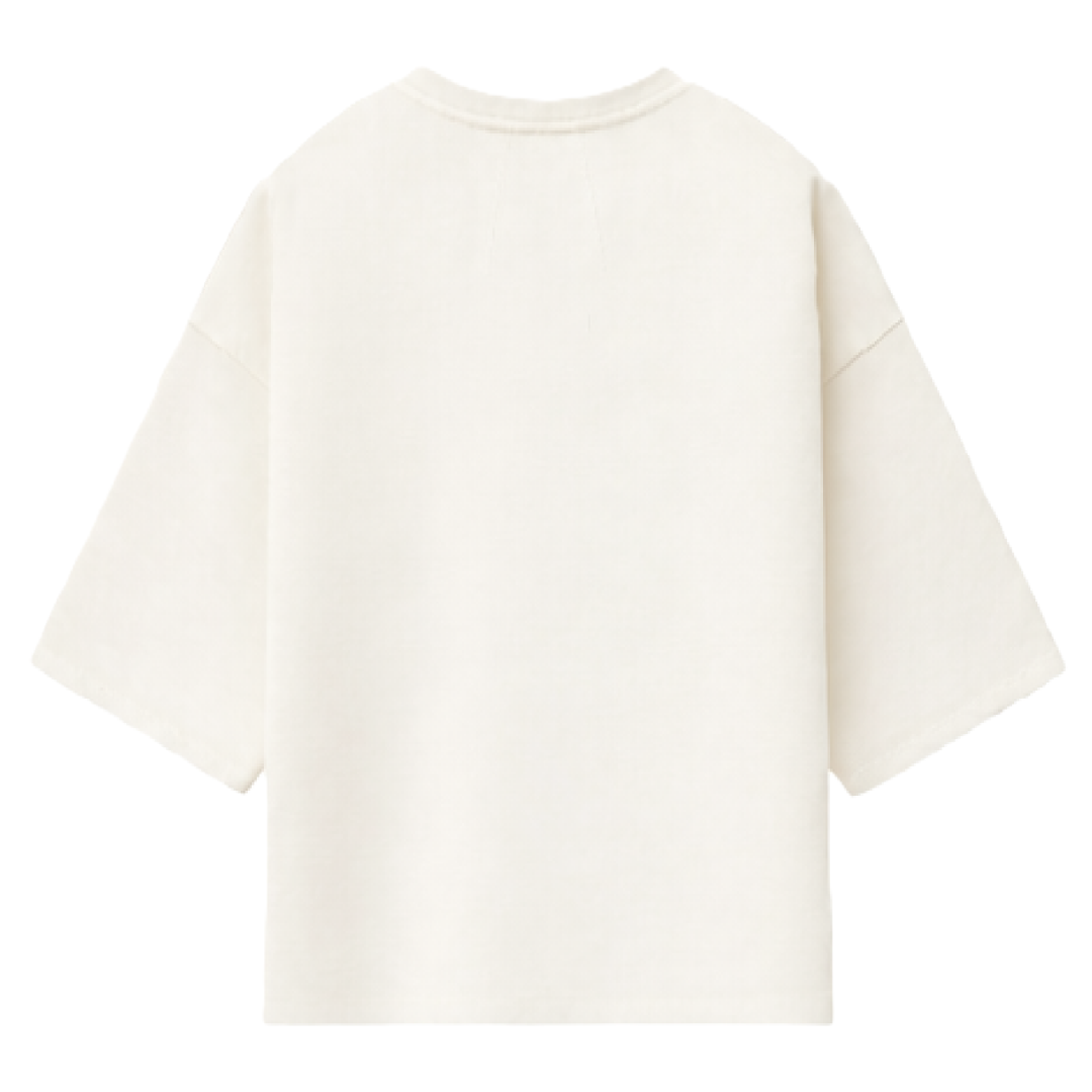 Oversized T-Shirt In  Beige