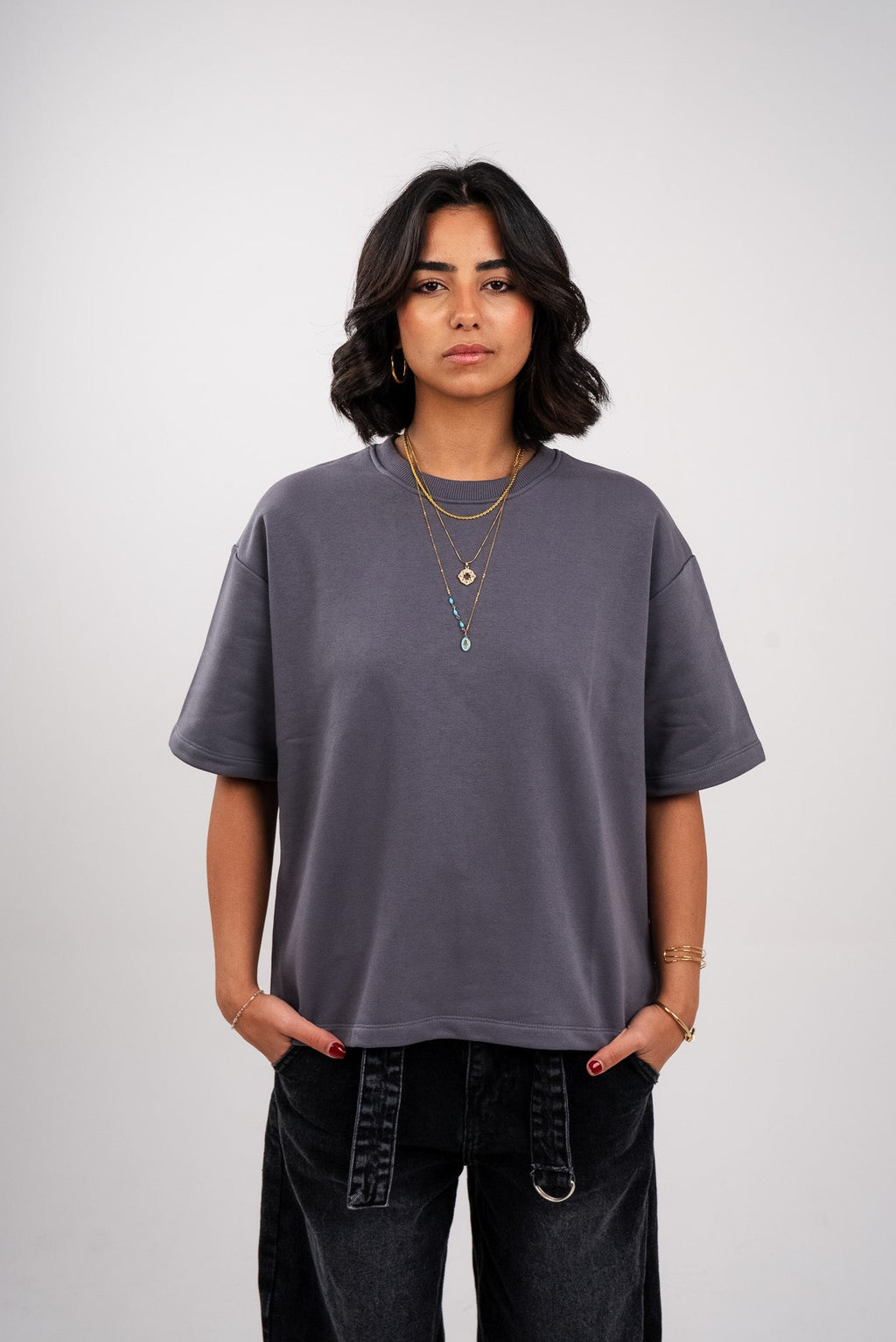 Oversized T-Shirt In Grey