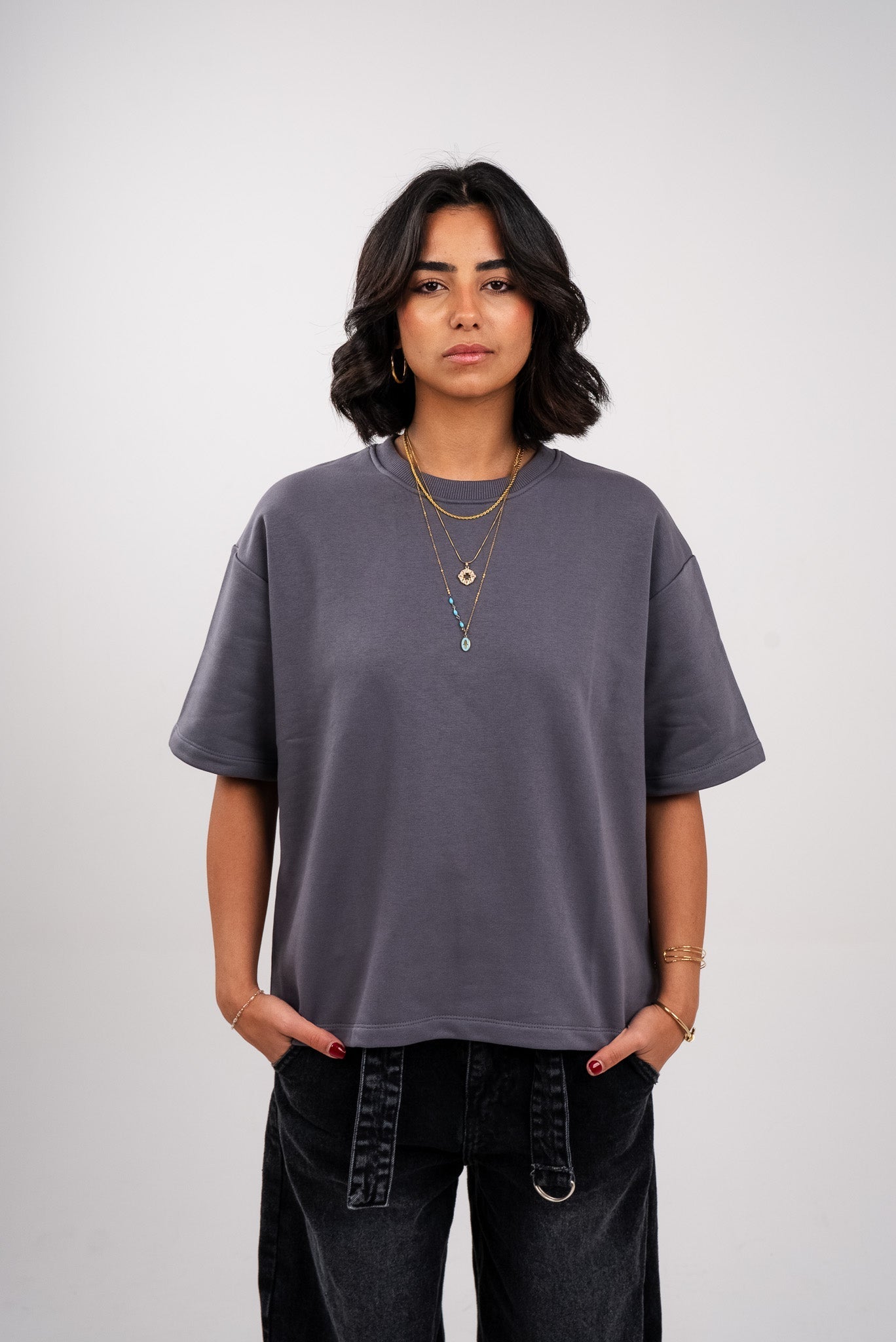 Oversized T-Shirt In Grey