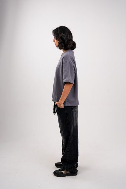 Oversized T-Shirt In Grey