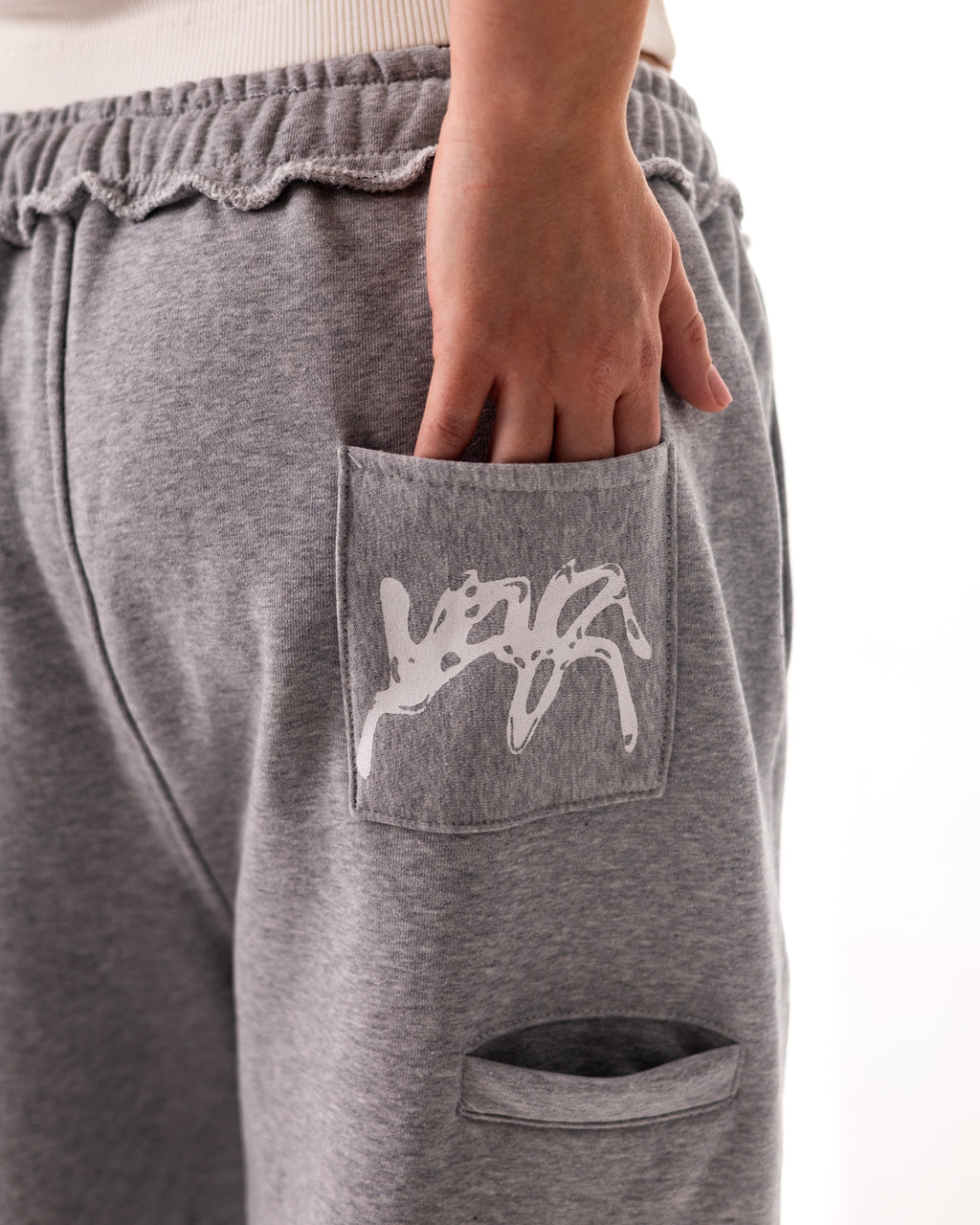 SWEATPANTS "PROPAGANDA" - LIGHT GREY