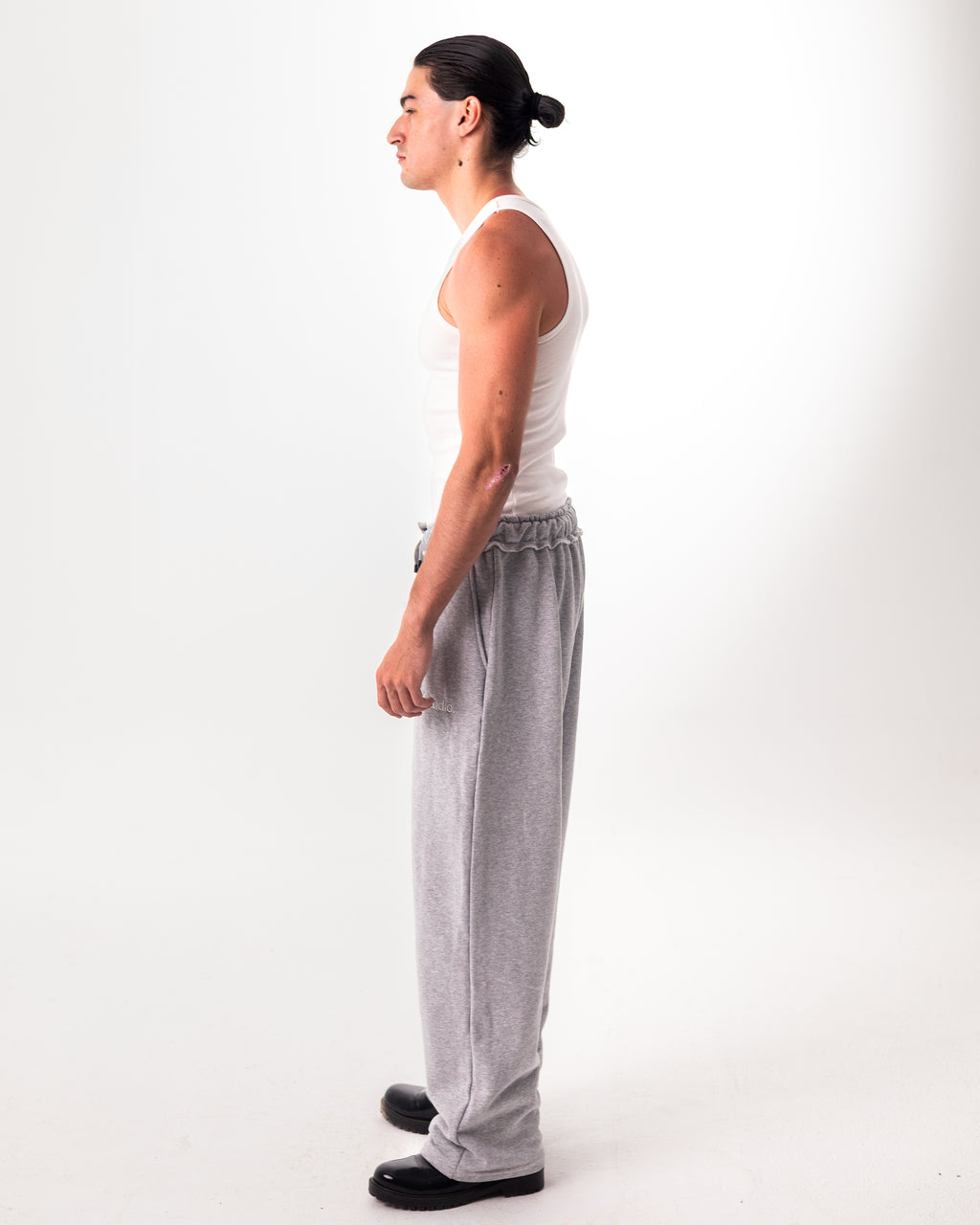 SWEATPANTS "PROPAGANDA" - LIGHT GREY