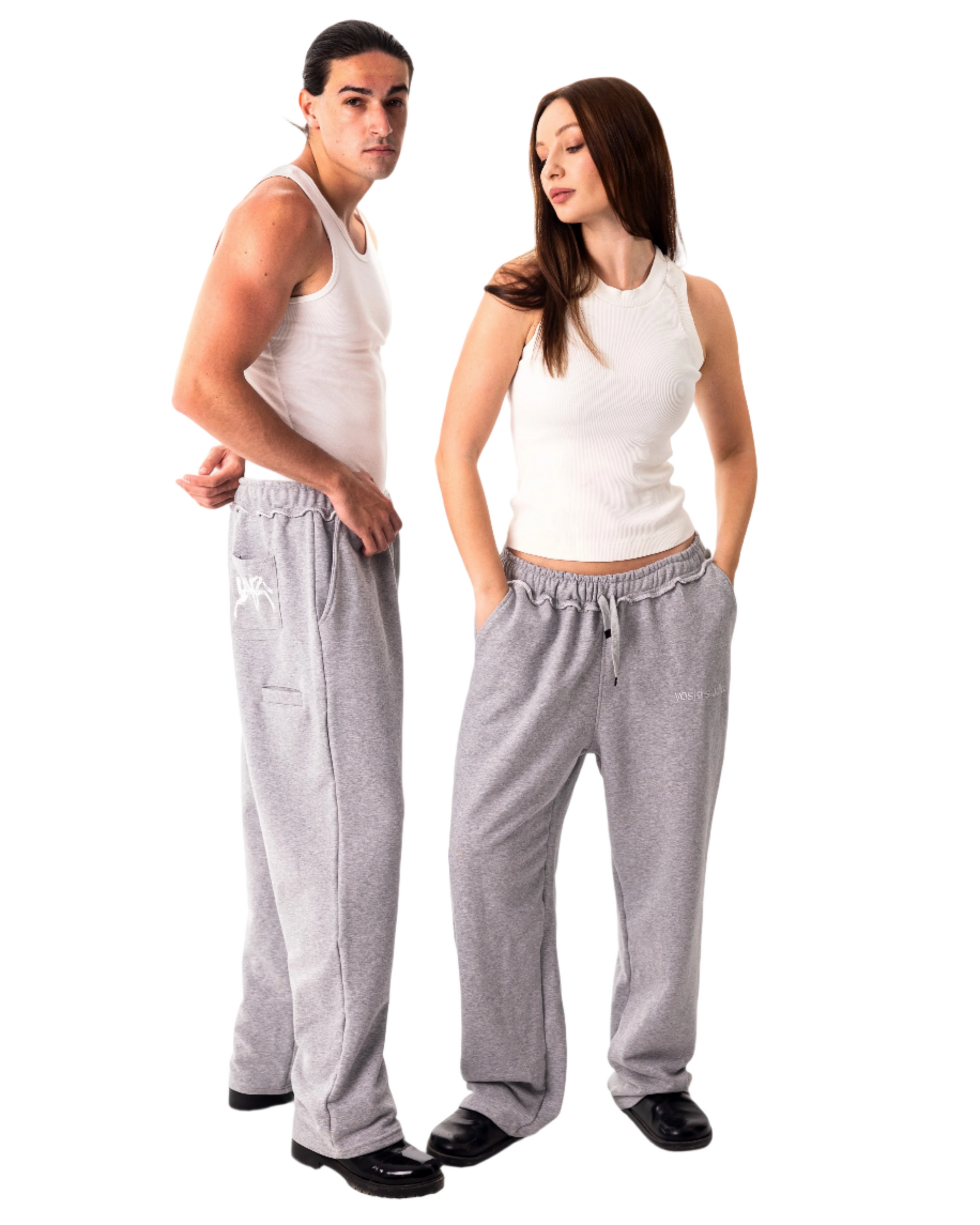 SWEATPANTS "PROPAGANDA" - LIGHT GREY
