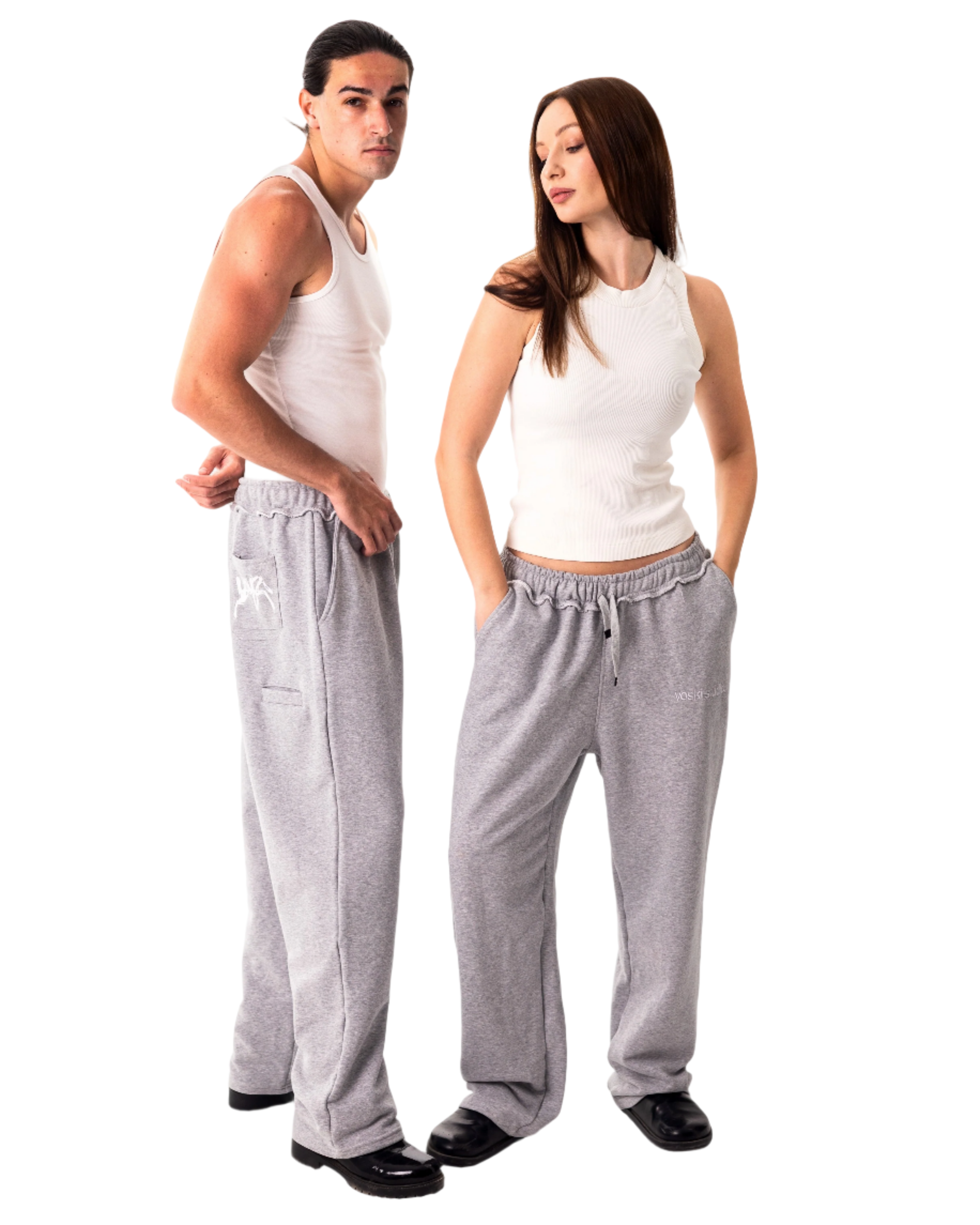 SWEATPANTS "PROPAGANDA" - LIGHT GREY