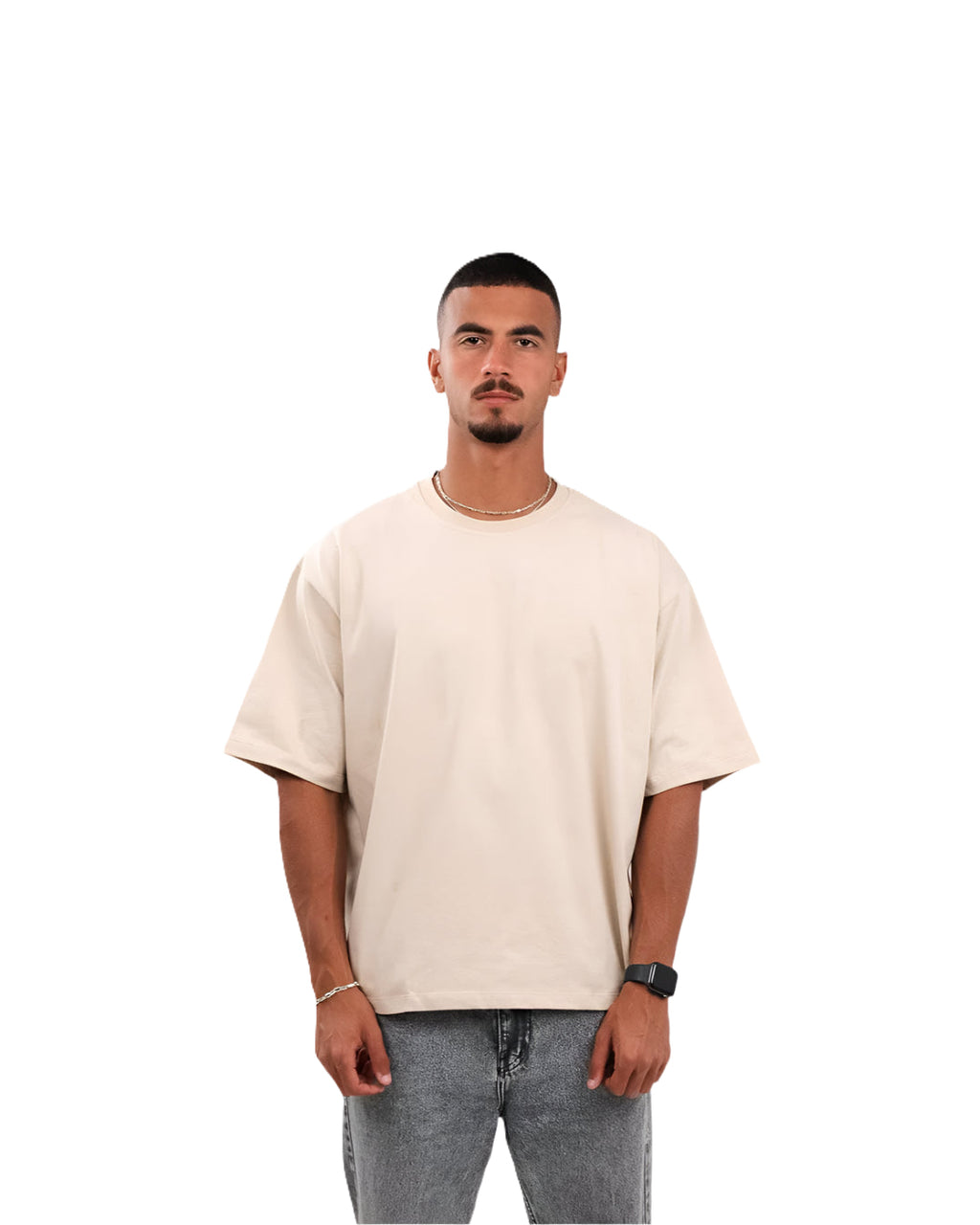 Oversized T-Shirt In  Beige