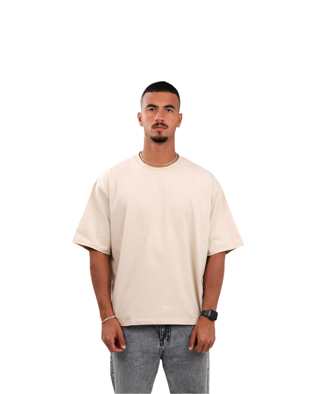 Oversized T-Shirt In  Beige