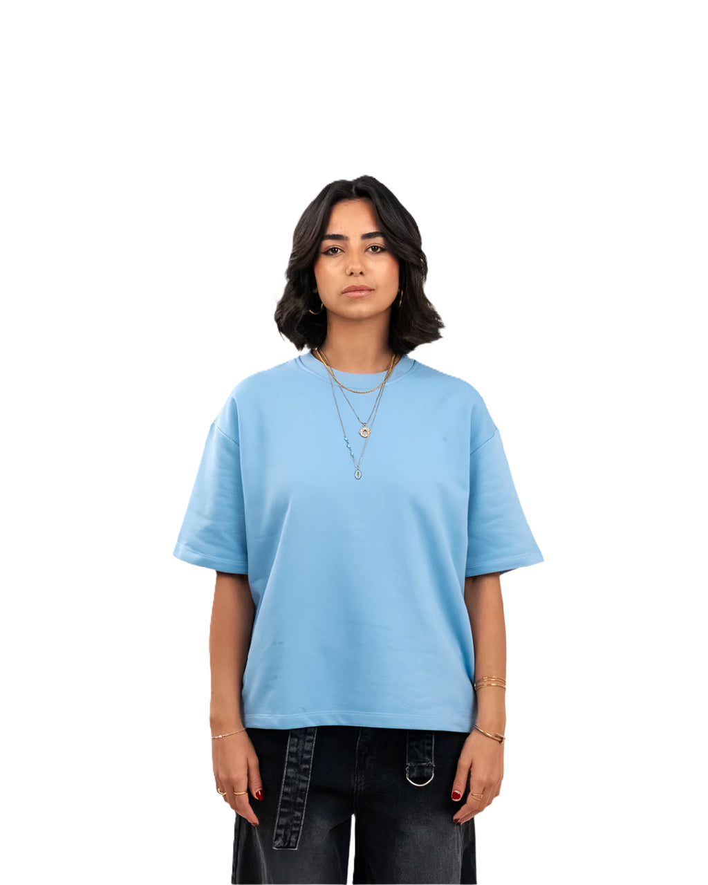Oversized T-Shirt In Baby Blue