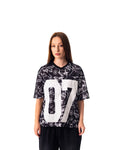 BLACK GRAFITTI JERSEY BOXY TEE