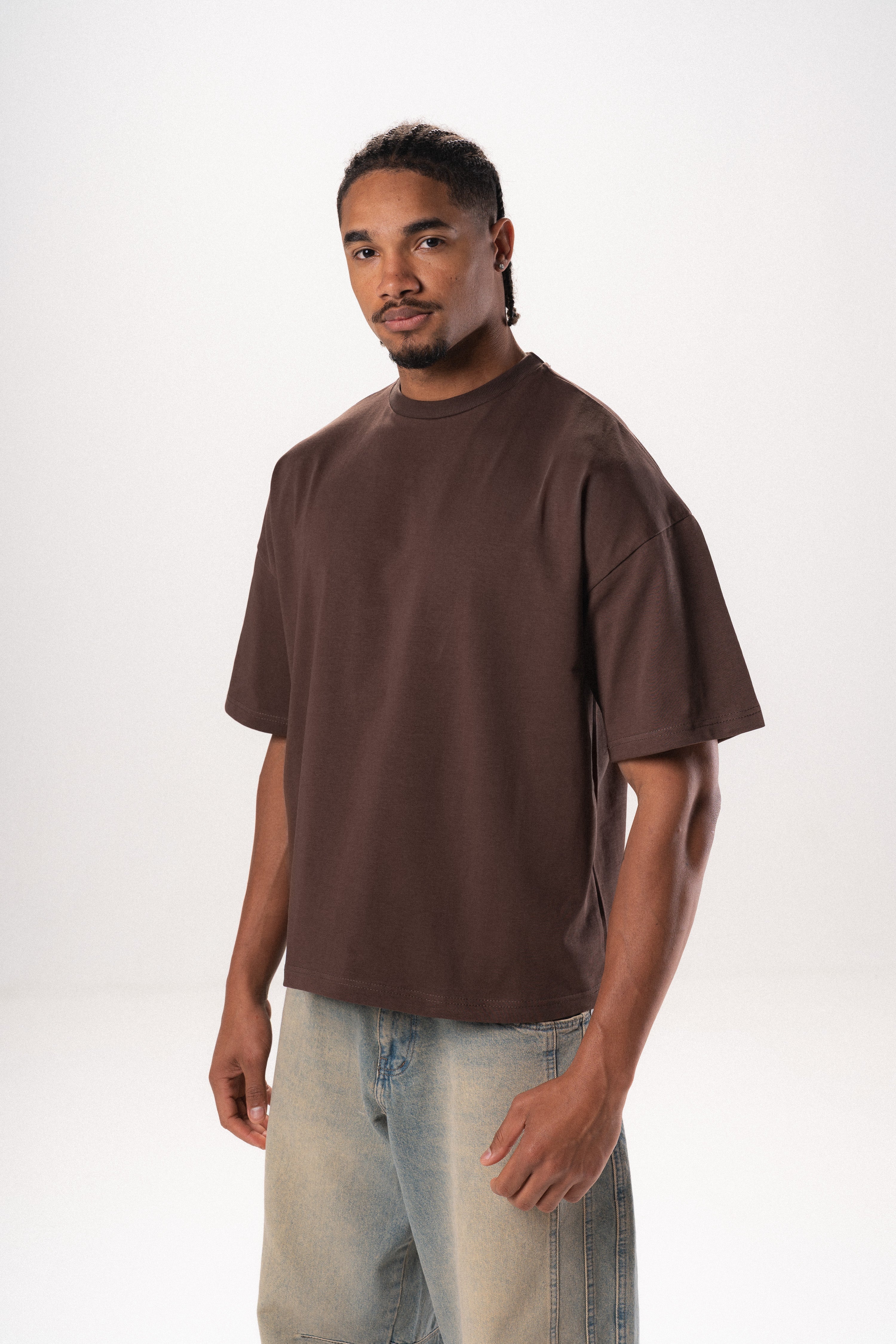 Oversized T-Shirt In  Brown